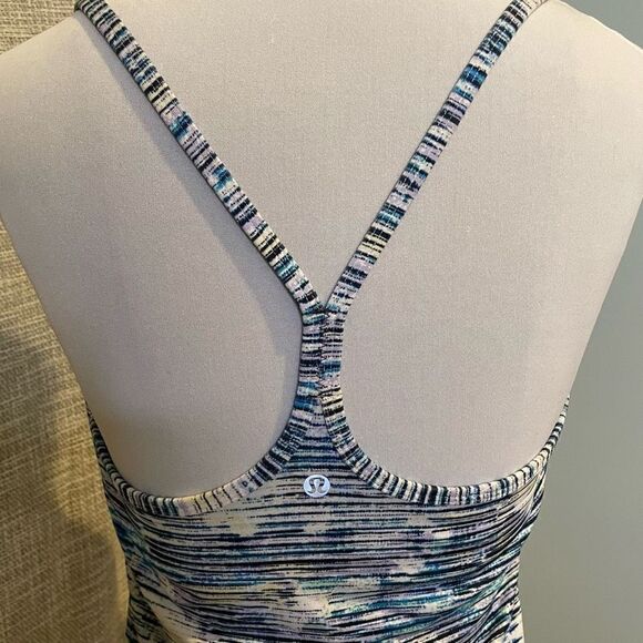 Lululemon Rare Blurry Belle Multi Power Y racer back active wear tank top 6 - Picture 6 of 8